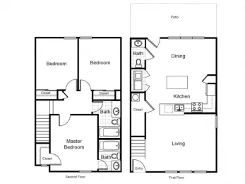 3 Bedroom Townhouse